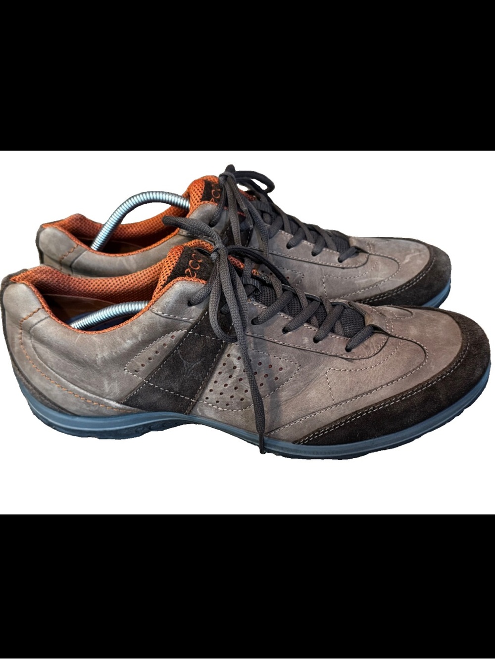 ECCO receptor technology Urban Sneakers Men Size  12 EU 46 Brown Leather Shoes